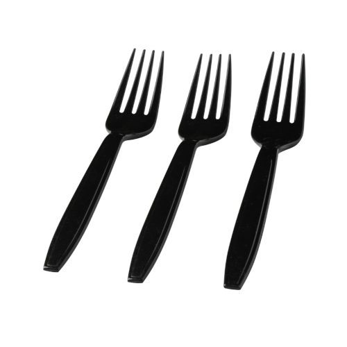 Disposable Fork Black